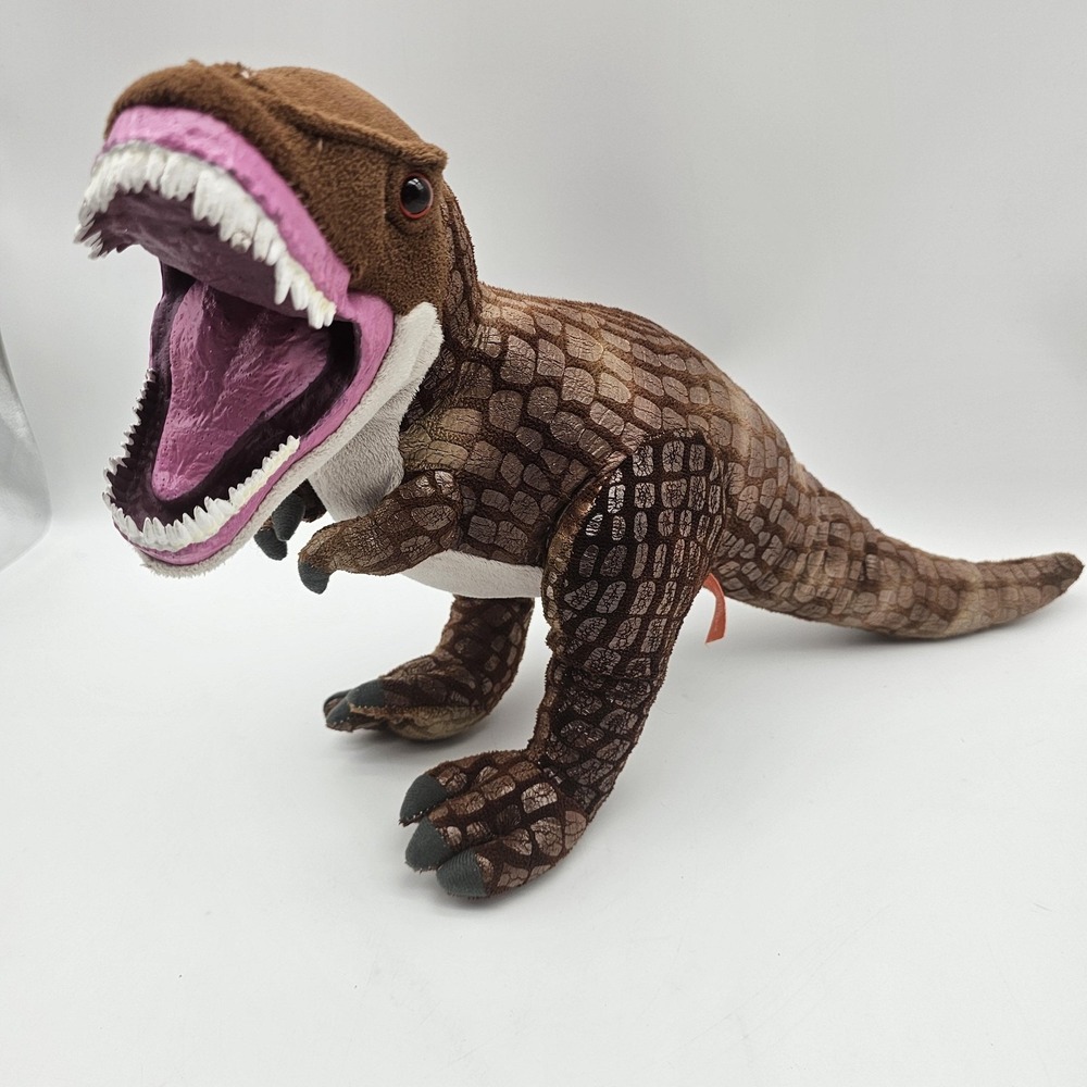 Wild Republic Tyrannosaurus Rex Dinosaur Plush Stuffed Animal Toy Medium Brown